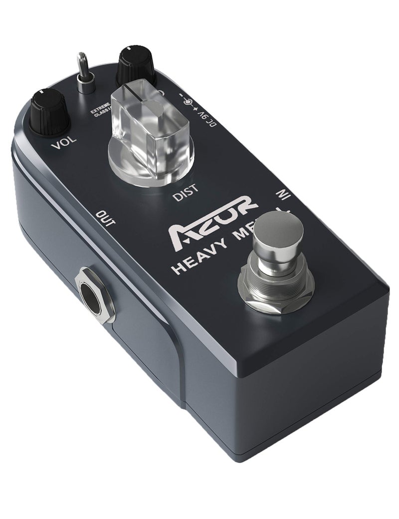AZOR Heavy Metal Distortion Guitar Pedal 3 Modes Effect Controls for Electric Guitar True Bypass - Image 1